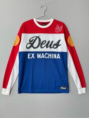 Deus Ex Machina Saber Moto Jersey in the Tri-Colourway - Size XS